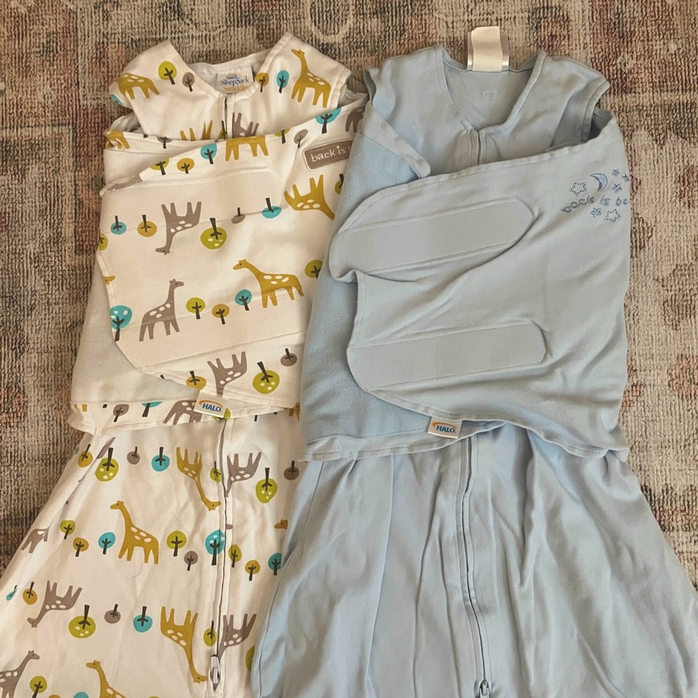 Two pack of Halo Sleepsack Swaddles 3-6 months